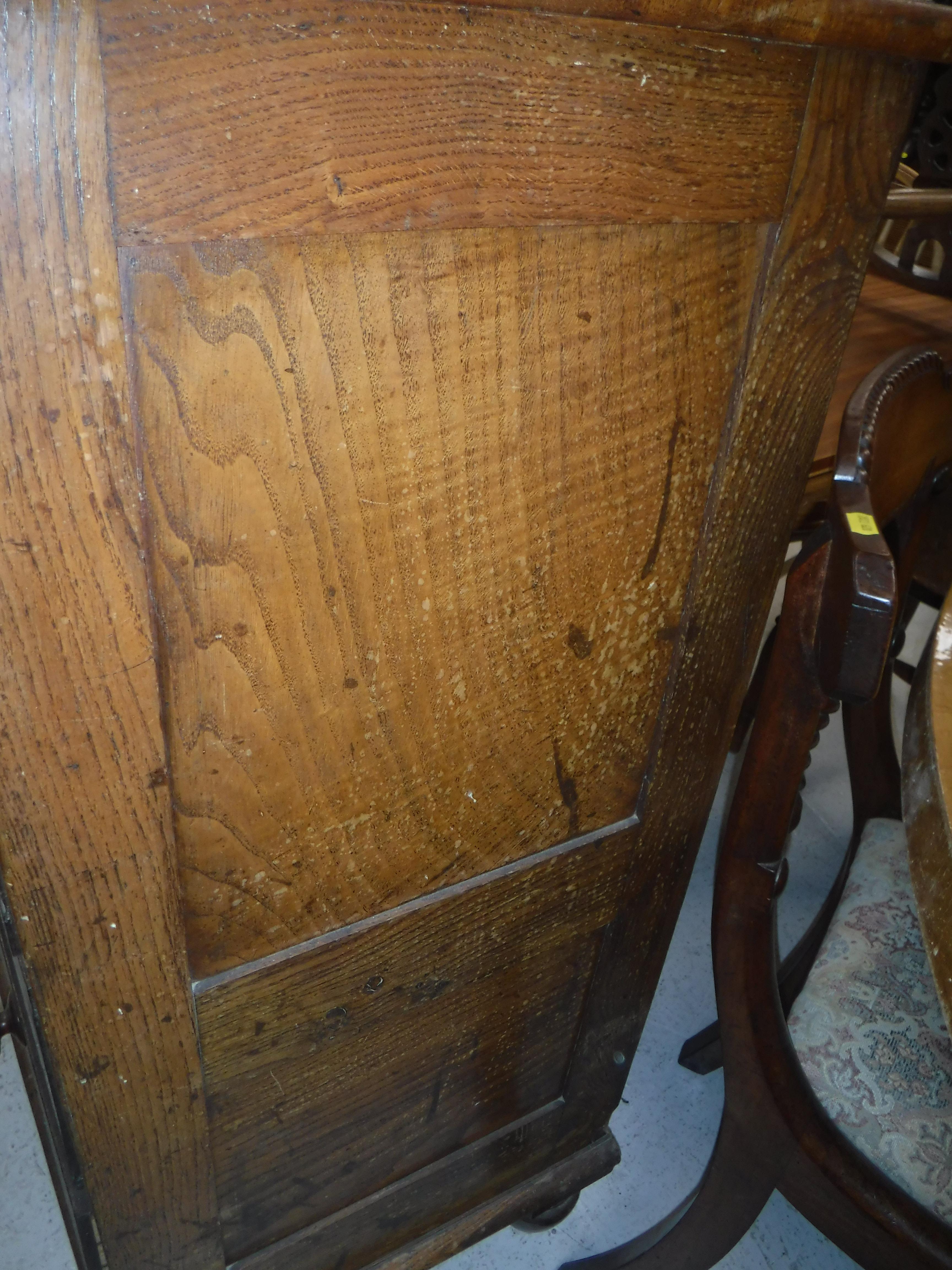 A 19th Century North Country oak and cross-banded chest, - Image 3 of 12