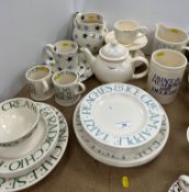 A collection of Emma Bridgwater pottery to include "Pale Blue Toast" plates (6 small, 3 large),