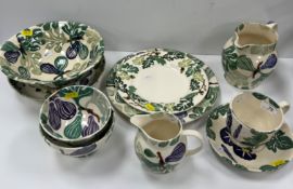 A collection of Emma Bridgwater pottery to include "Figs" (2 jugs, 4 various bowls and a plate),