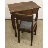 A Gordon Russell black walnut side table,