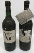 Two bottles Taylor's Vintage Port 1970,