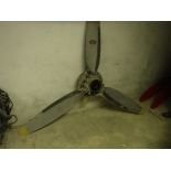 A CFS Aero Products 3 blade propellor with yellow tips, otherwise unmarked, blade length 101.