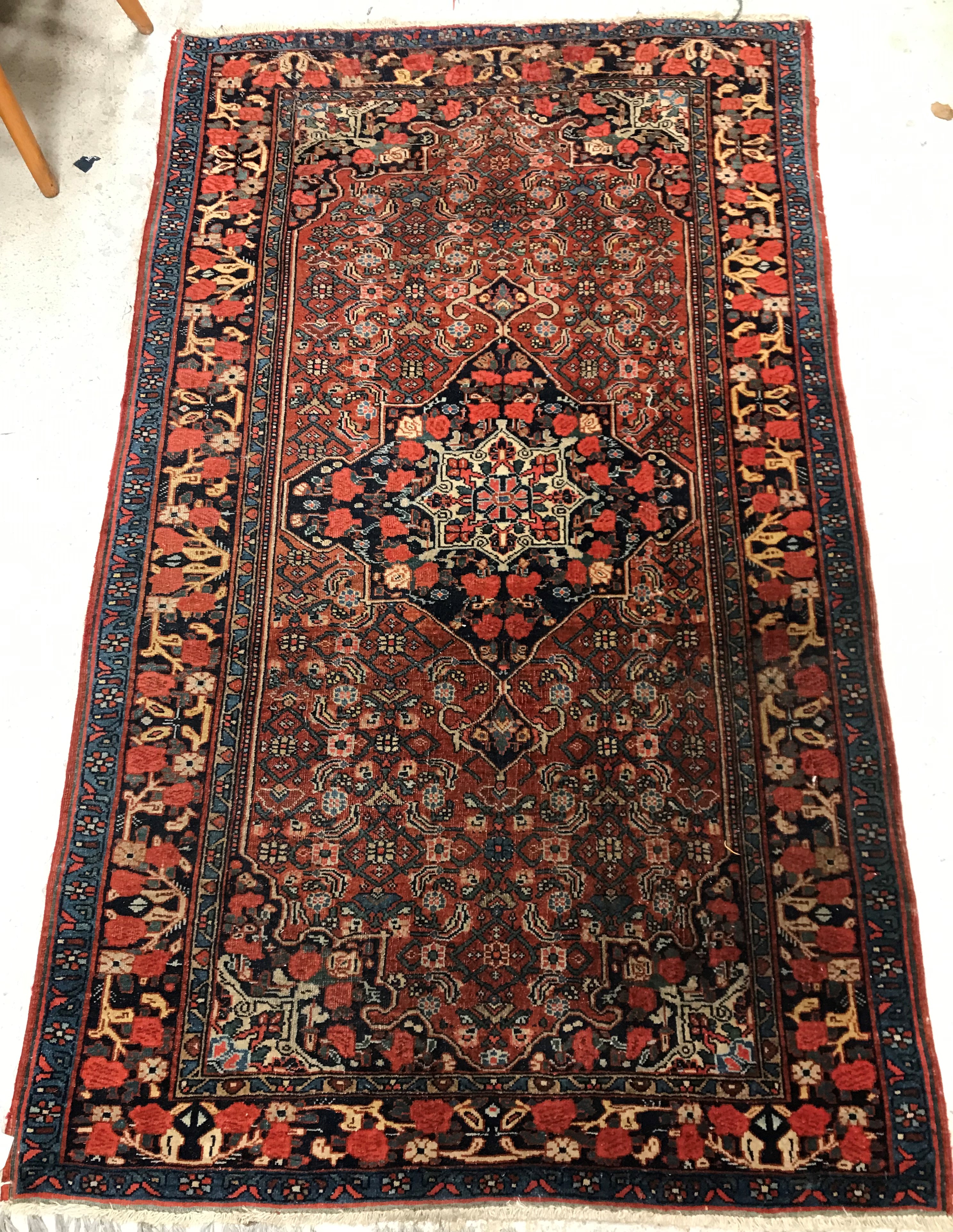 A vintage Persian carpet,