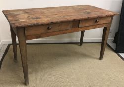 A Victorian pine preparation table,