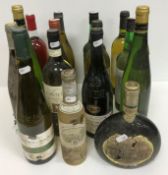 A collection of fifteen various bottles of white and rose wines including one bottle Jean Marc