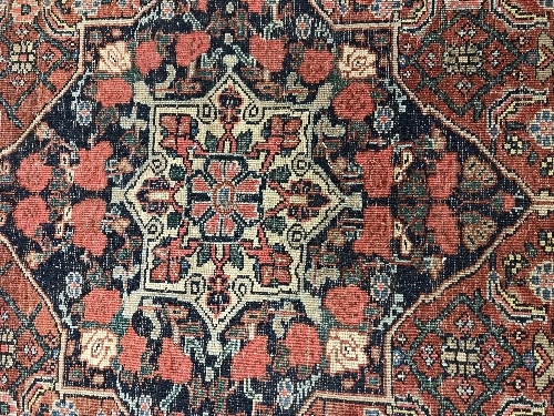 A vintage Persian carpet, - Image 4 of 5