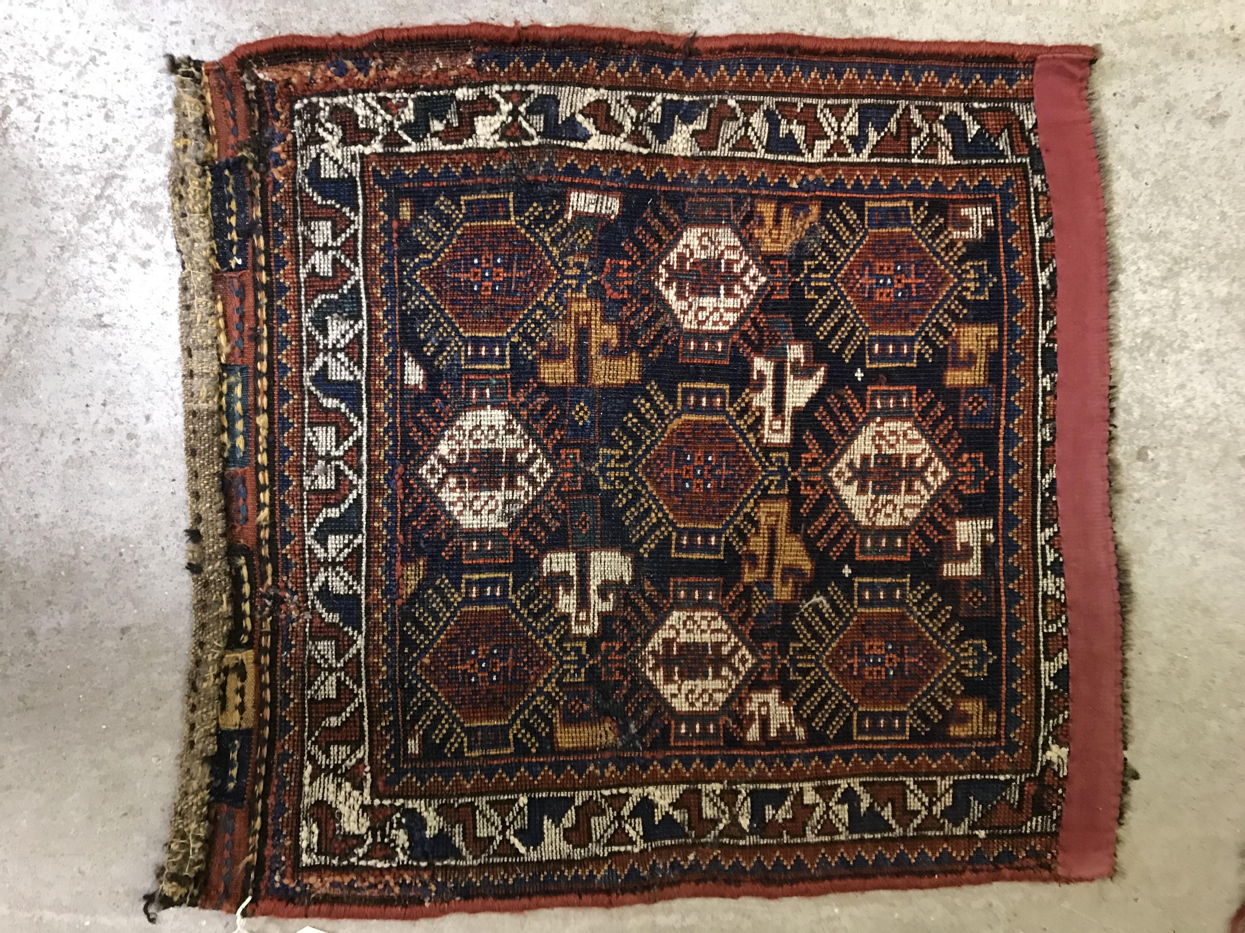 A vintage Caucasian tribal rug, - Image 3 of 3