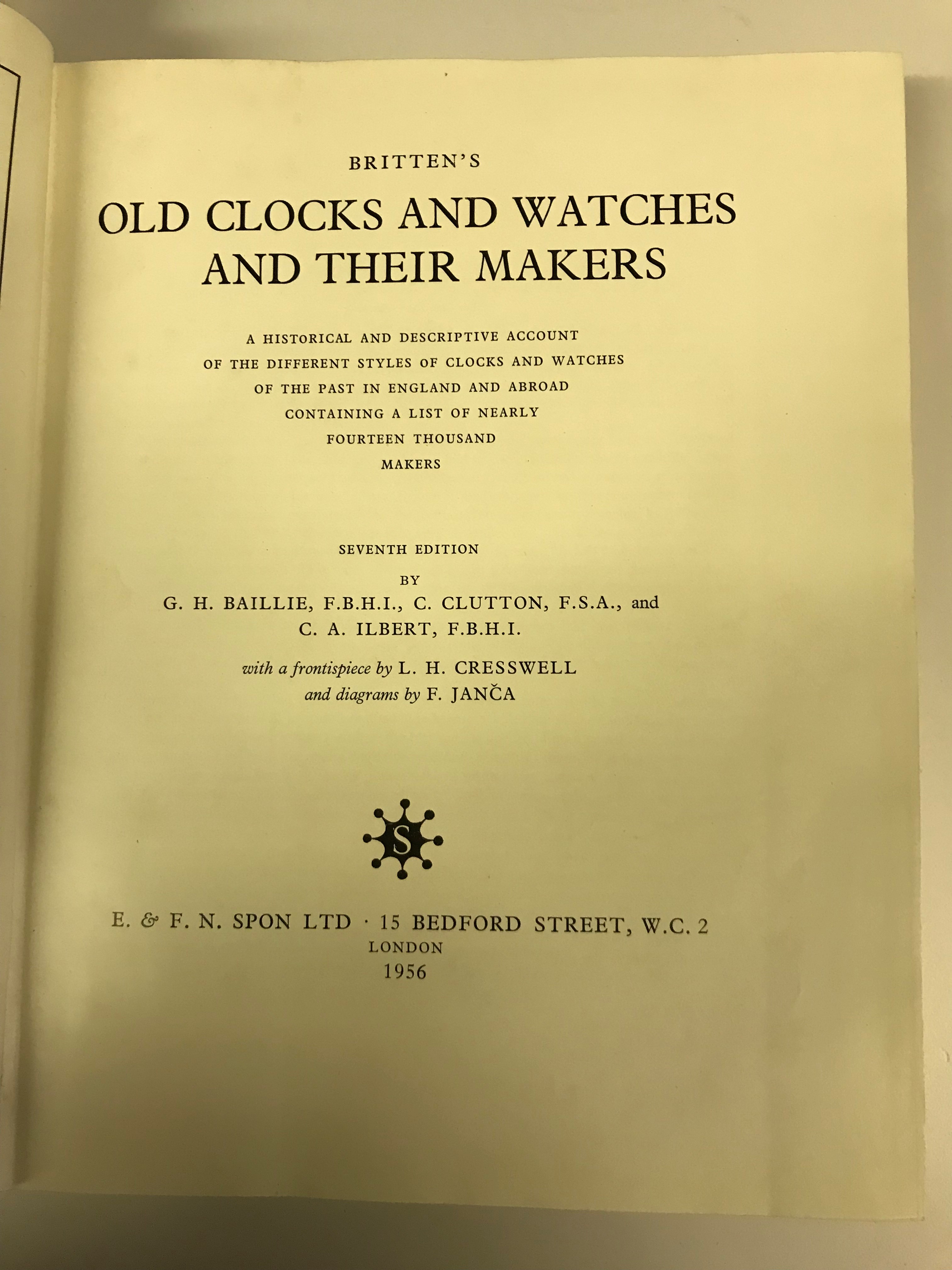 Two volumes "Britten's Old Clocks and Watches and their Makers" 7th edition, - Image 14 of 18