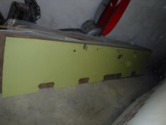 Three aeronautical side panels with cut out sections (presumably De Havilland),