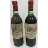 Two bottles Chateau Latour de Mons Grand Vin Margaux 1979