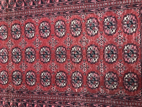 A Bokhara rug, - Image 8 of 9