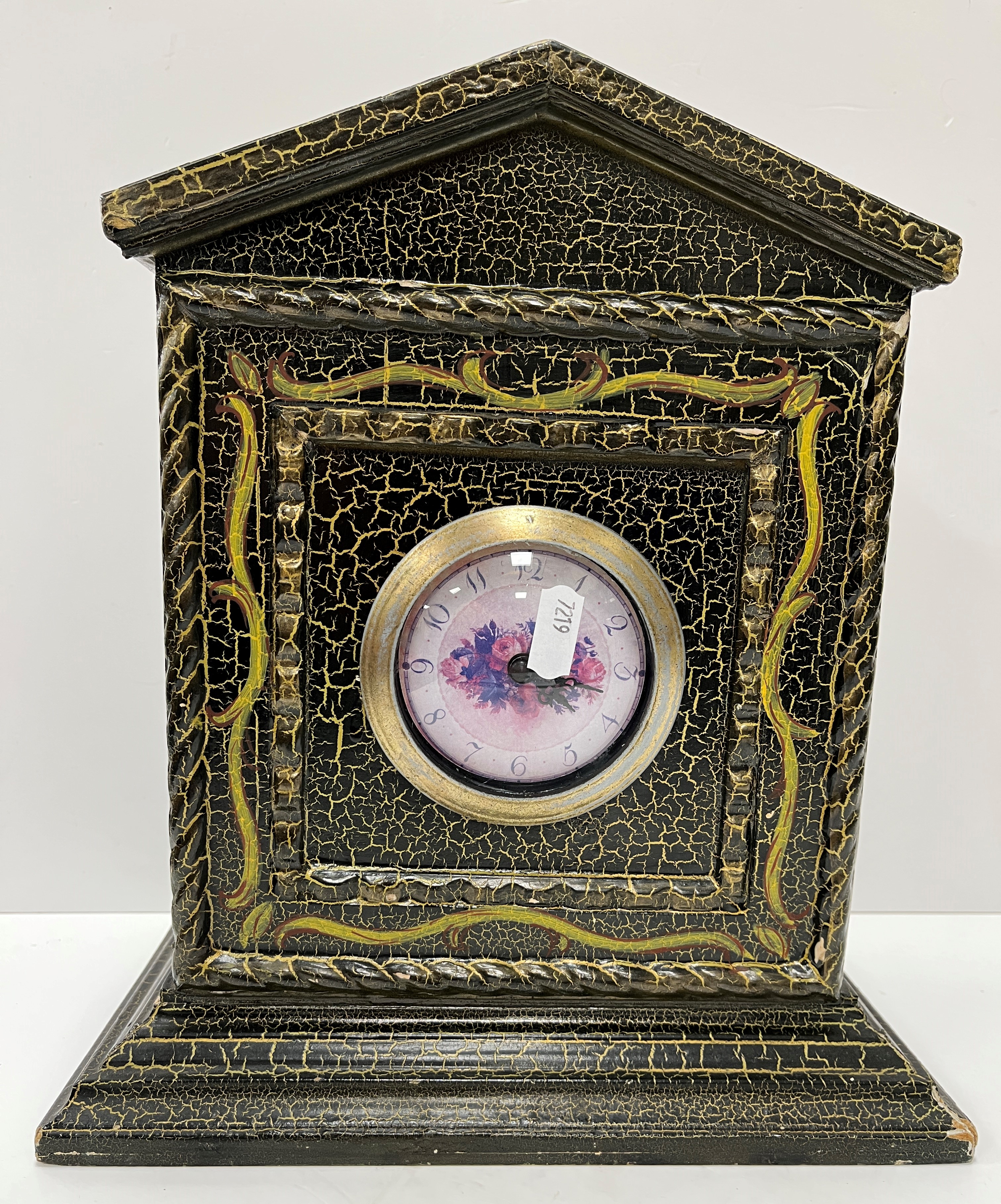 A collection of five various modern painted/lacquered cased mantle clocks - Image 4 of 5
