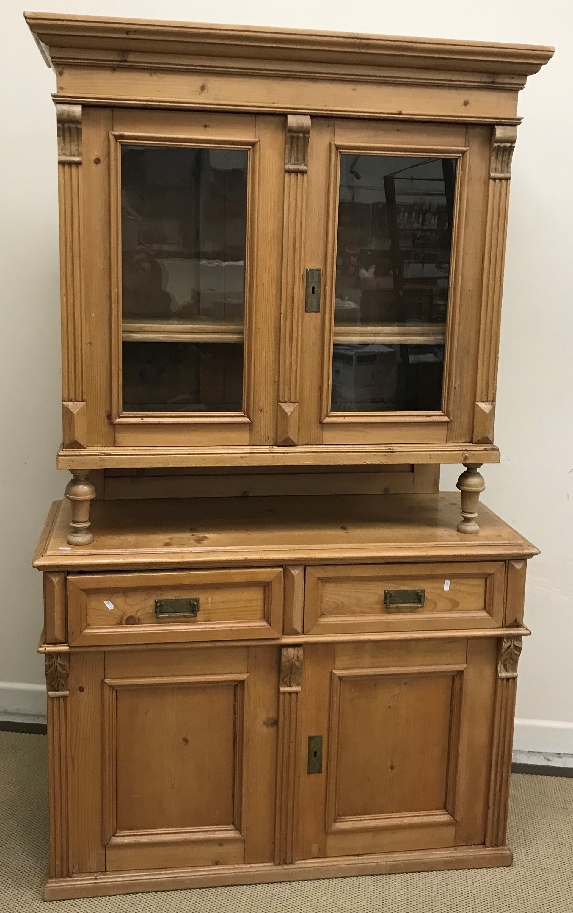 A Continental pine dresser,