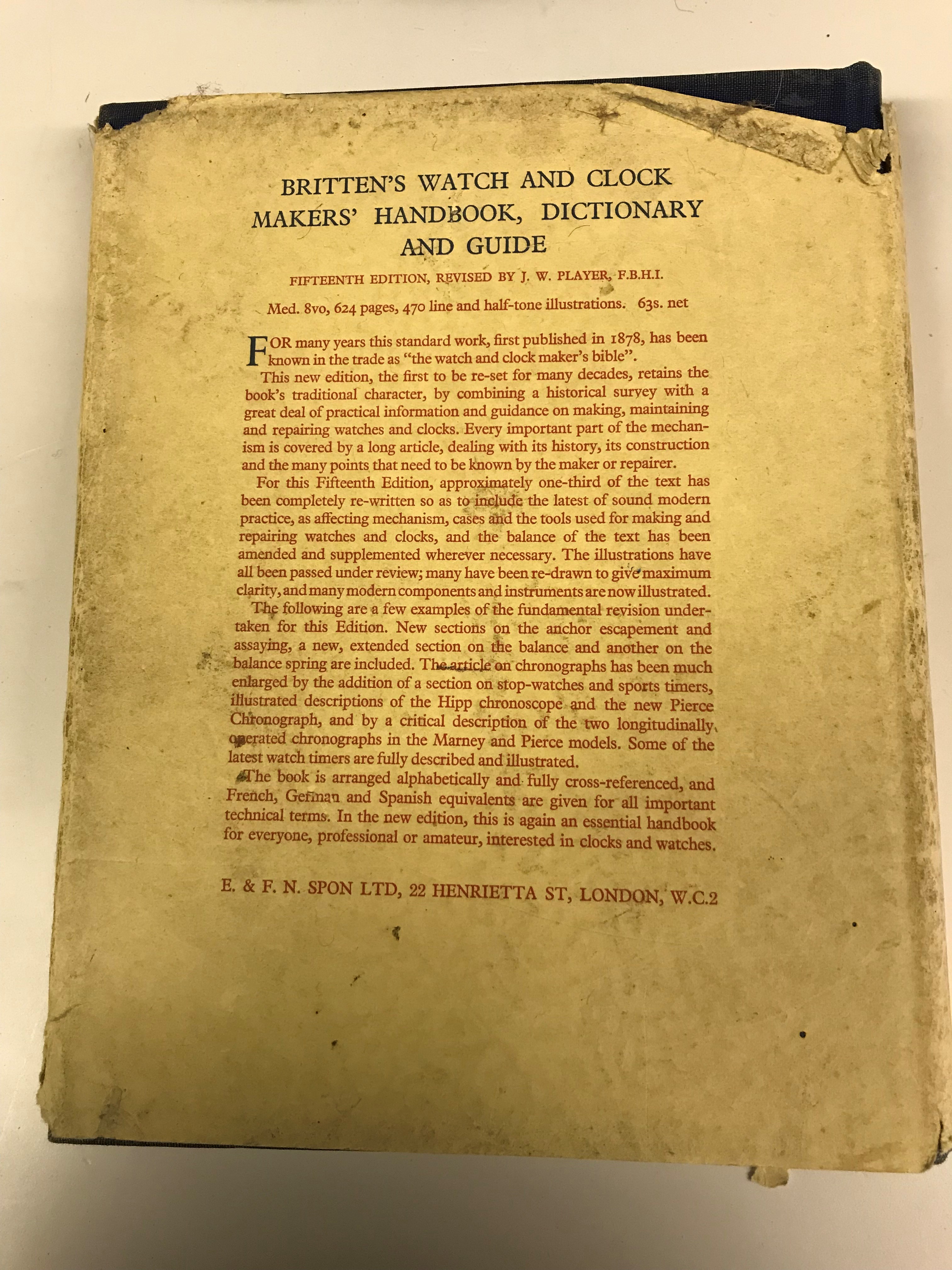 Two volumes "Britten's Old Clocks and Watches and their Makers" 7th edition, - Image 18 of 18