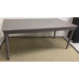 A modern painted Oka style dining table,