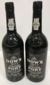 Two bottles Dows Vintage Port Silver Jubilee 1977
