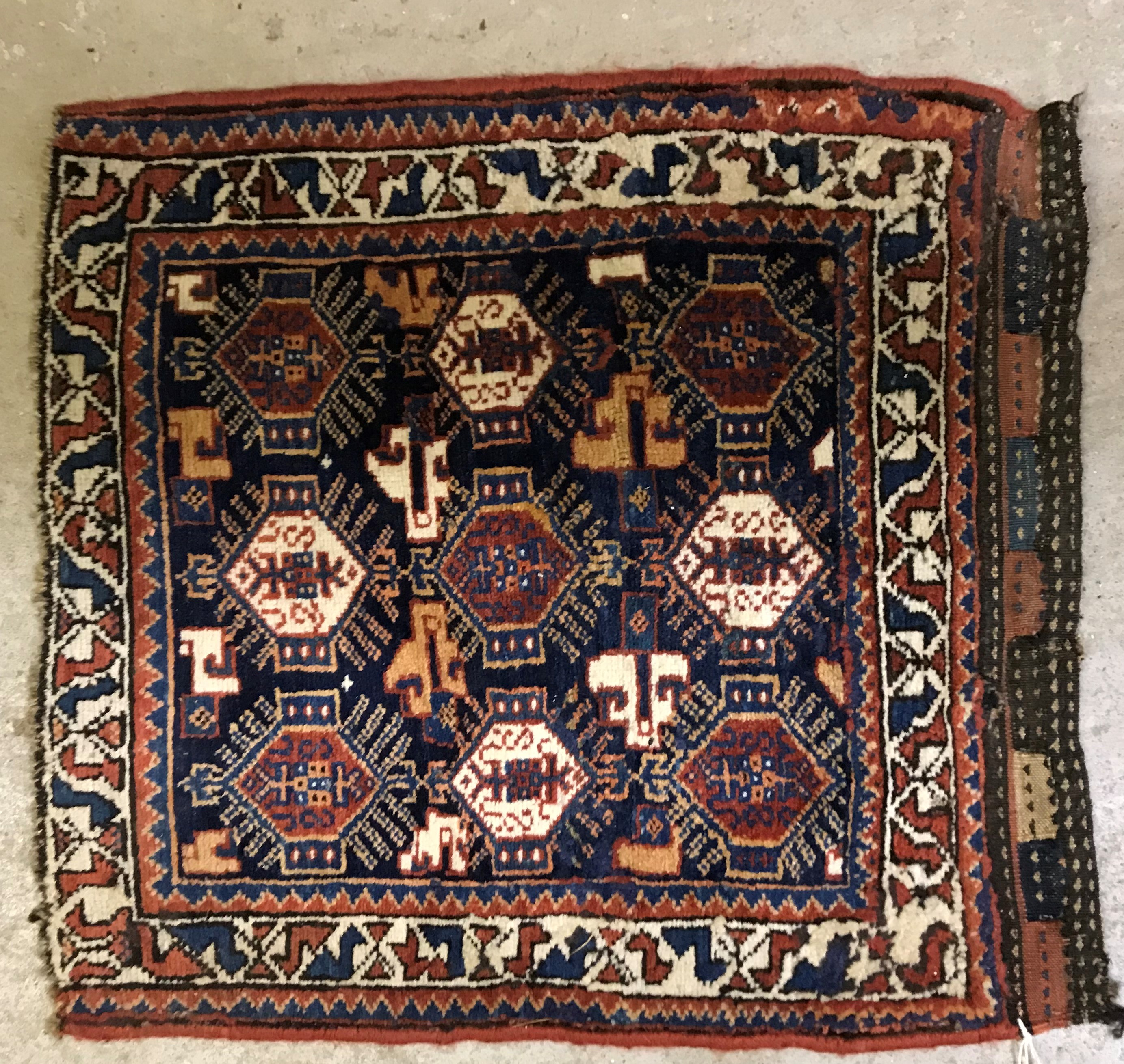 A vintage Caucasian tribal rug, - Image 2 of 3