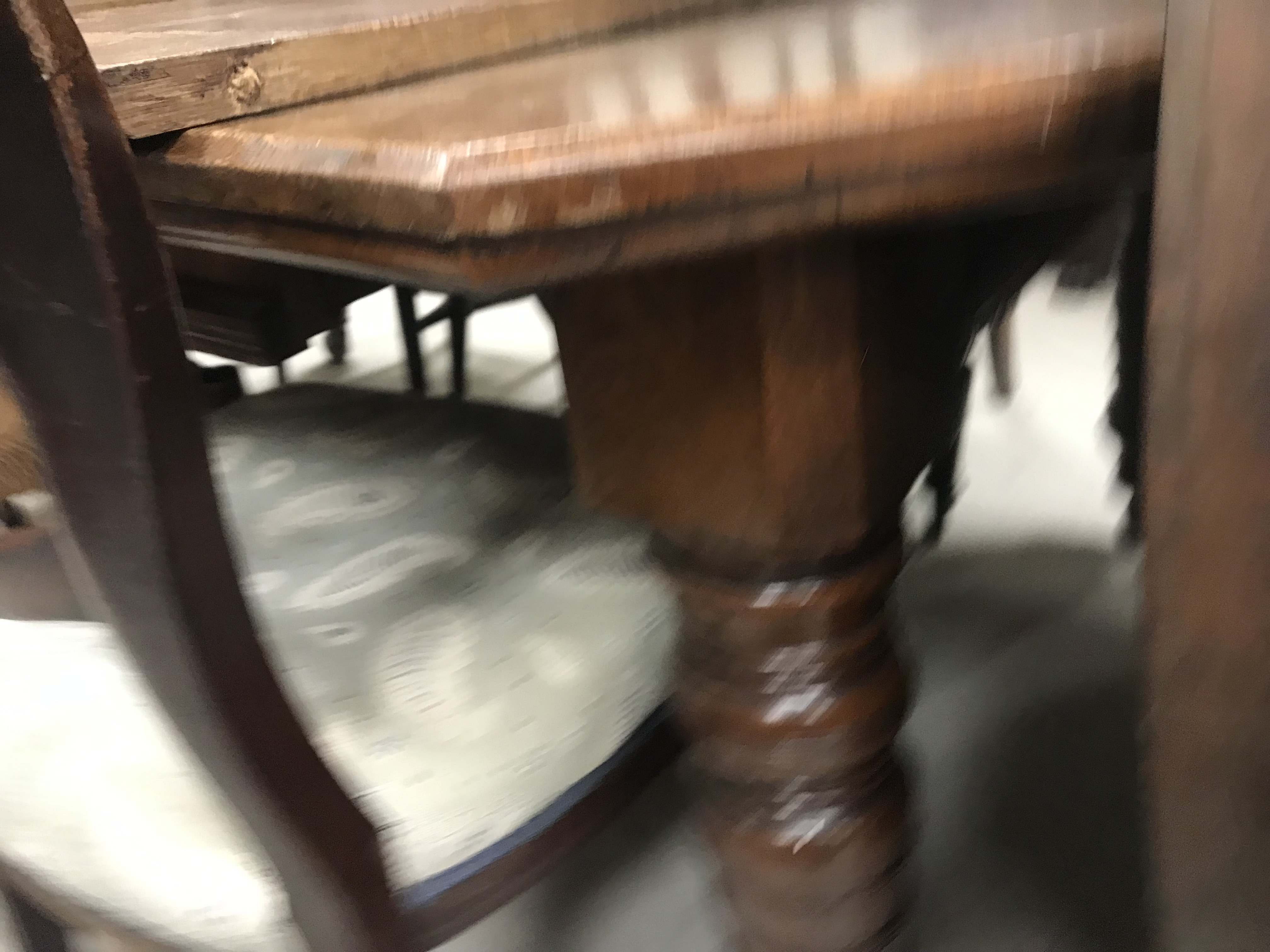 A Victorian oak extending dining table, - Image 29 of 41