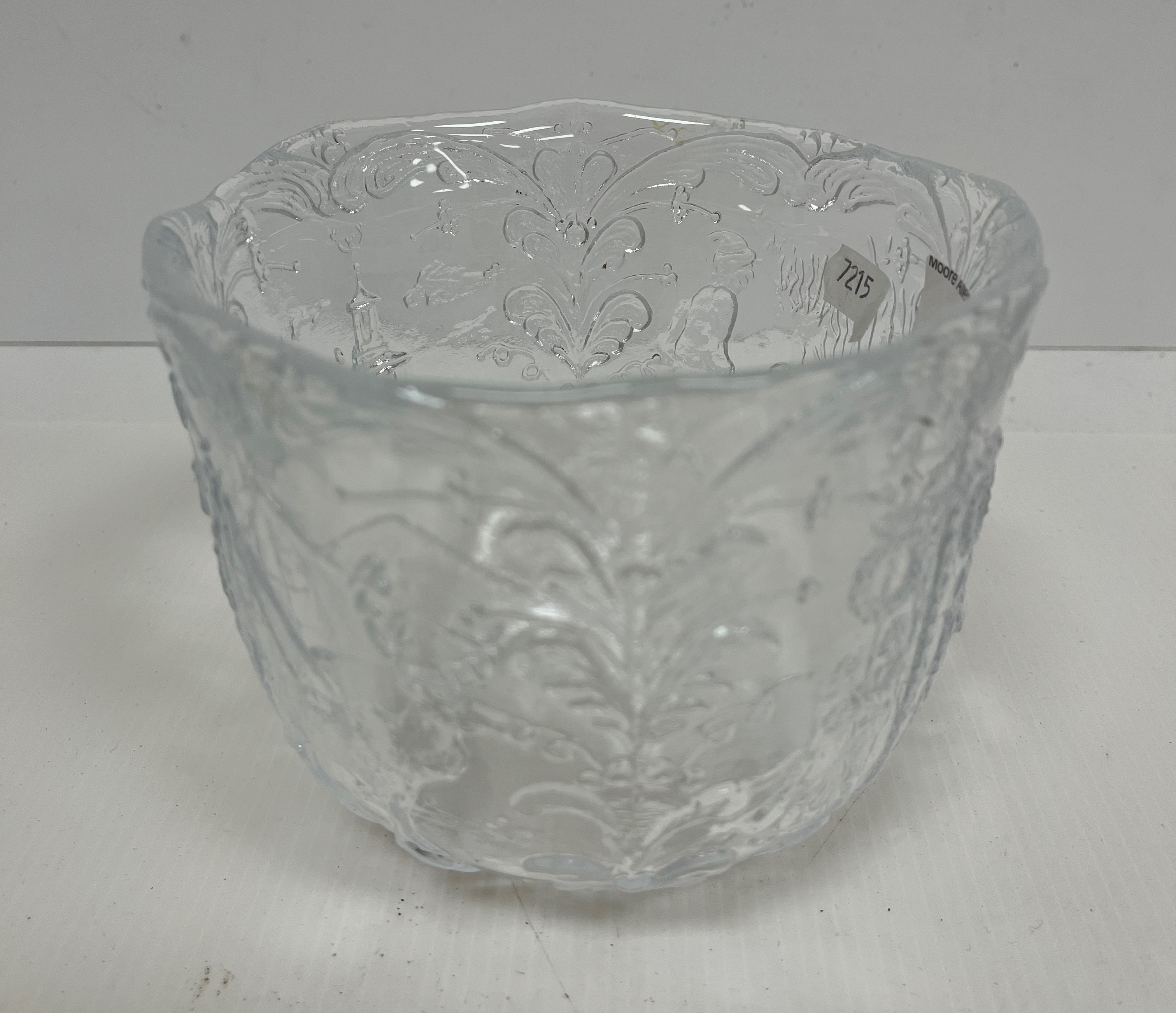 A Swedish moulded glass Musling shell decorated bowl by Per Lutken for Royal Copenhagen, 23.