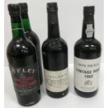 Two bottles Offley Boa Vista Vintage Port 1970, bottled 1972,