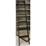 A modern elm six tier set of library steps (ex Cranfields Wellington New Zealand - retailers),