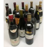A collection of fourteen various red wines including Volnay Clos des Chênes 2001,