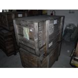 Two aeronautical wooden crates,