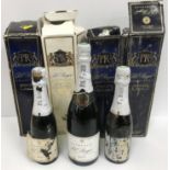 Five bottles Pol Roger Champagne (four with boxes in poor condition),