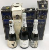 Five bottles Pol Roger Champagne (four with boxes in poor condition),