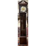 A modern mahogany cased long case clock in the Georgian style,