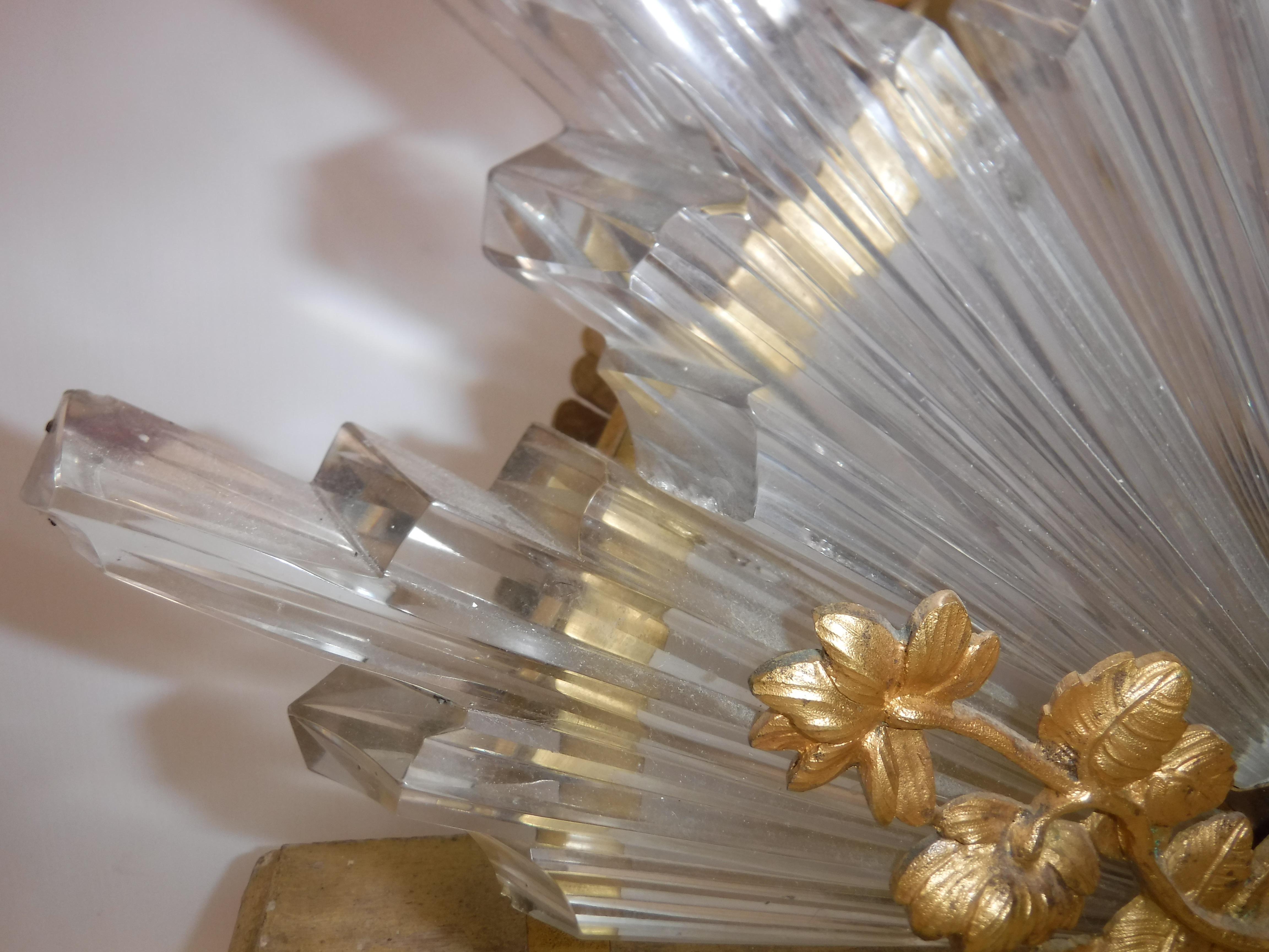 An early 20th Century Dore Crystal five light starburst lamp in the Maison Bagues style set on a - Image 5 of 37
