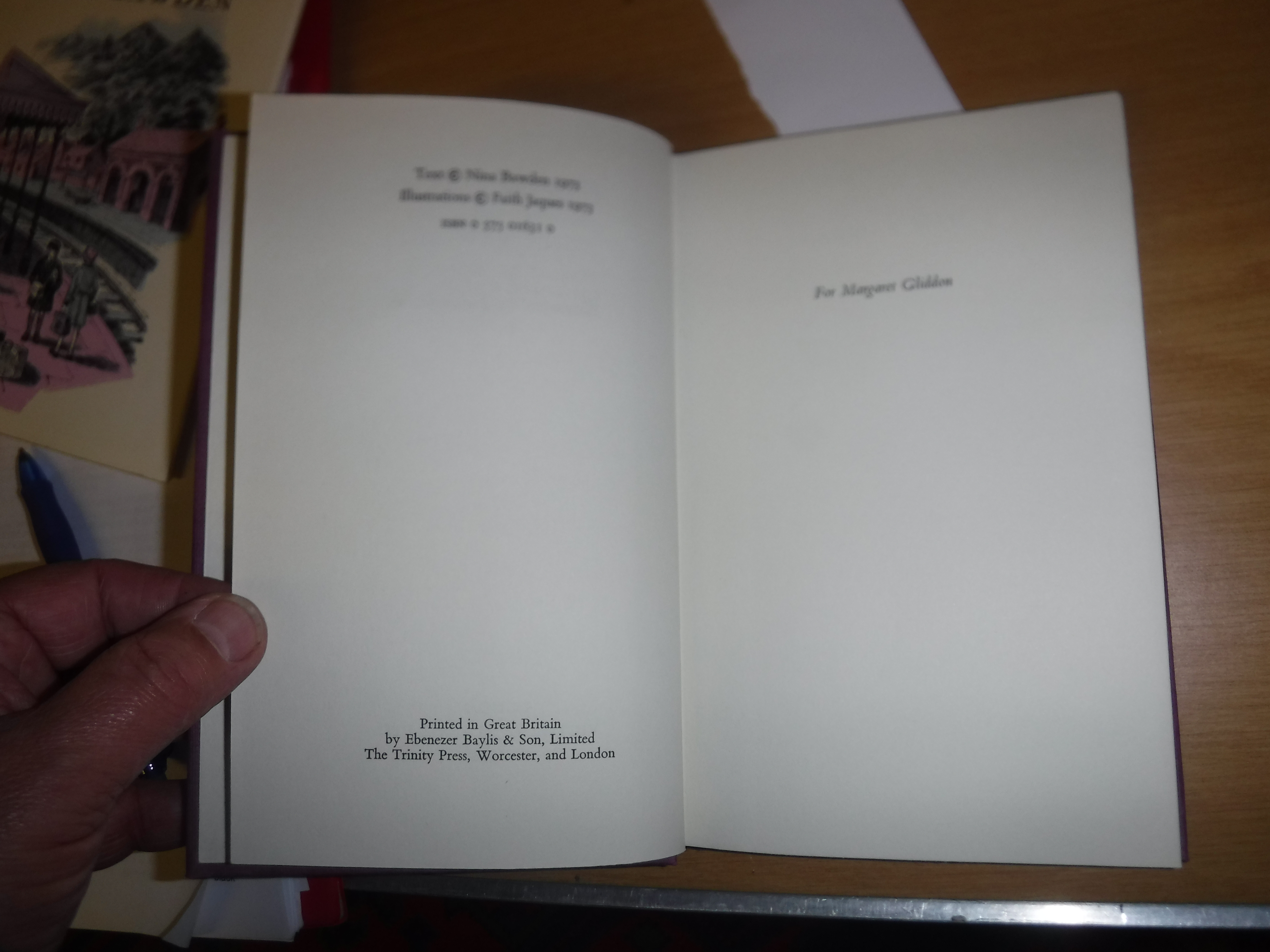 NINA BAWDEN "Carrie's War" illustrated by Faith Jaques, first edition 1973, signed by the author, - Image 10 of 12