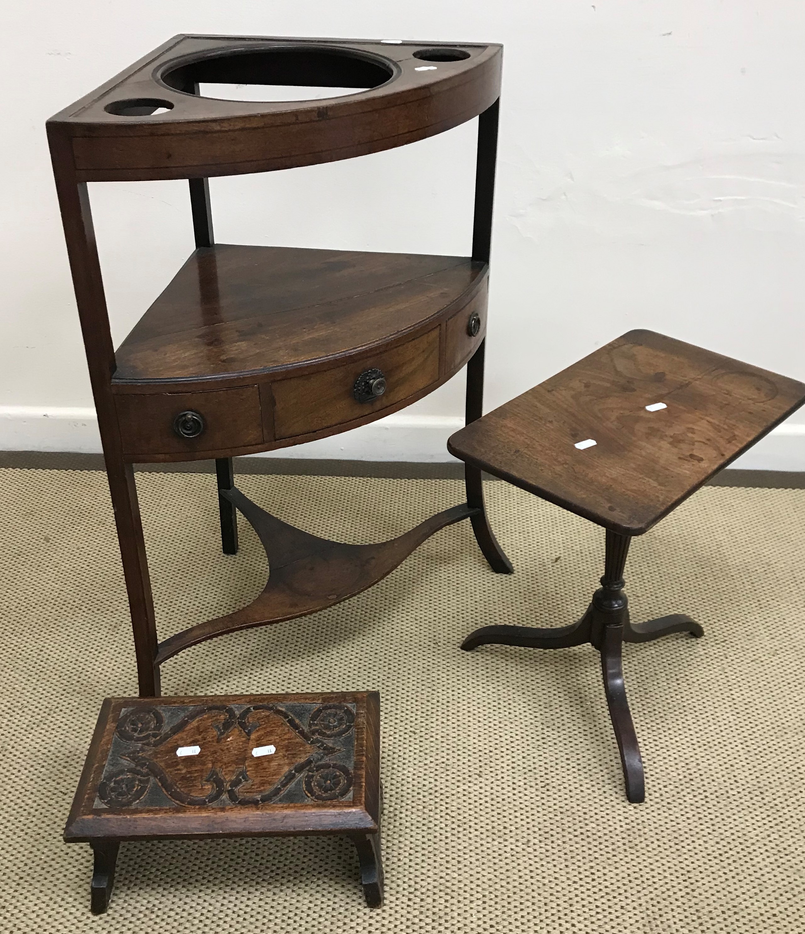 A mid 20th Century mahogany and cross-banded bureau, - Image 2 of 2