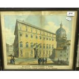 G. FINE "Palais Santacroce à Rome....", watercolour, signed lower right, 32.