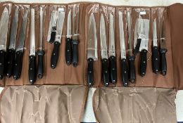 Two Waltmann und Sohn 9 piece cooking knife sets