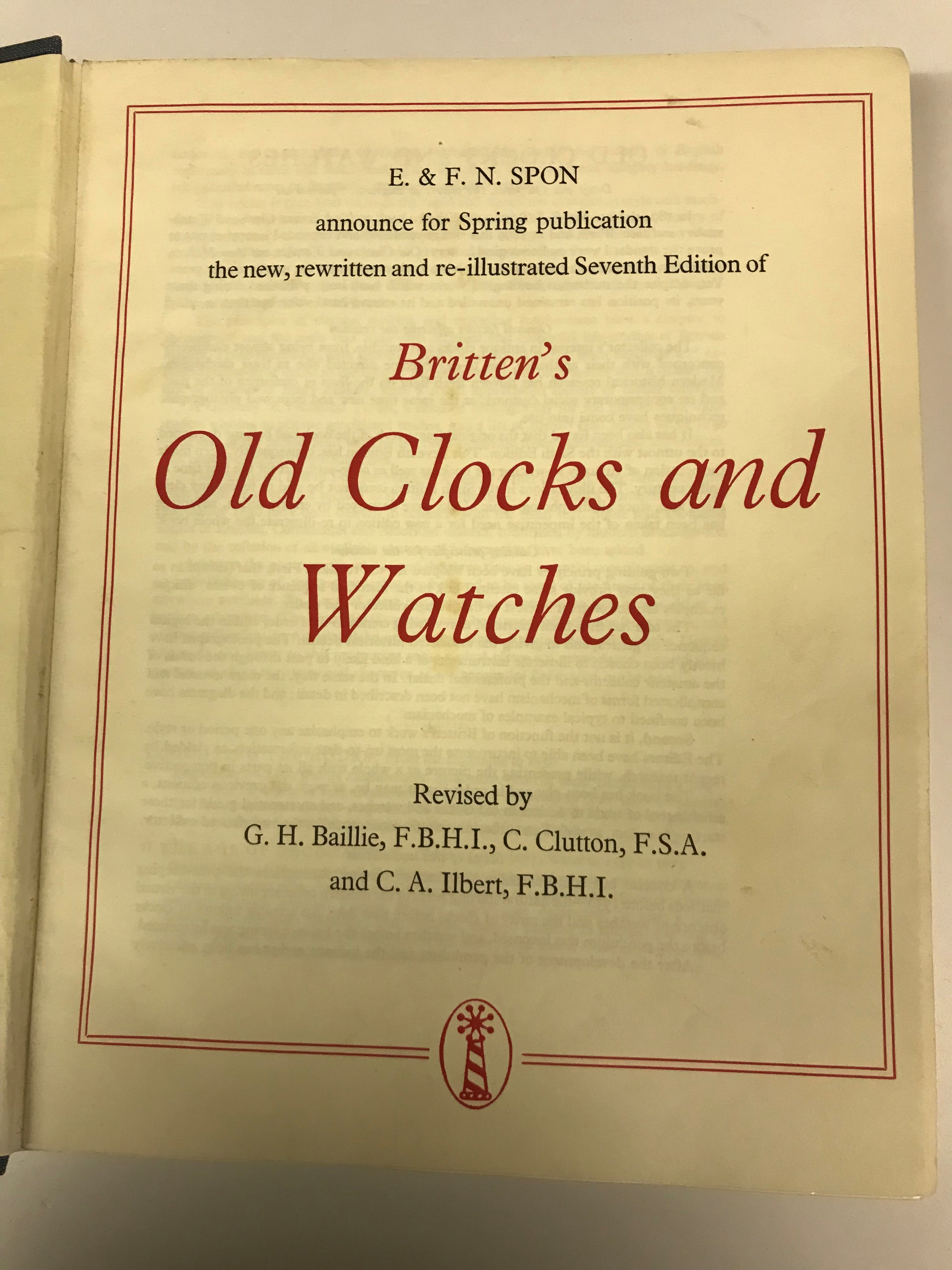 Two volumes "Britten's Old Clocks and Watches and their Makers" 7th edition, - Image 17 of 18