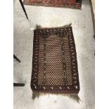 A Turkoman prayer rug,