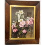 EDITH JACOB "Japanese anemones" a still life study of flowers in a vase, watercolour, unsigned,