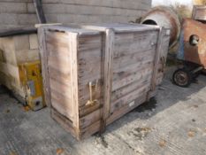 Two aeronautical wooden crates,