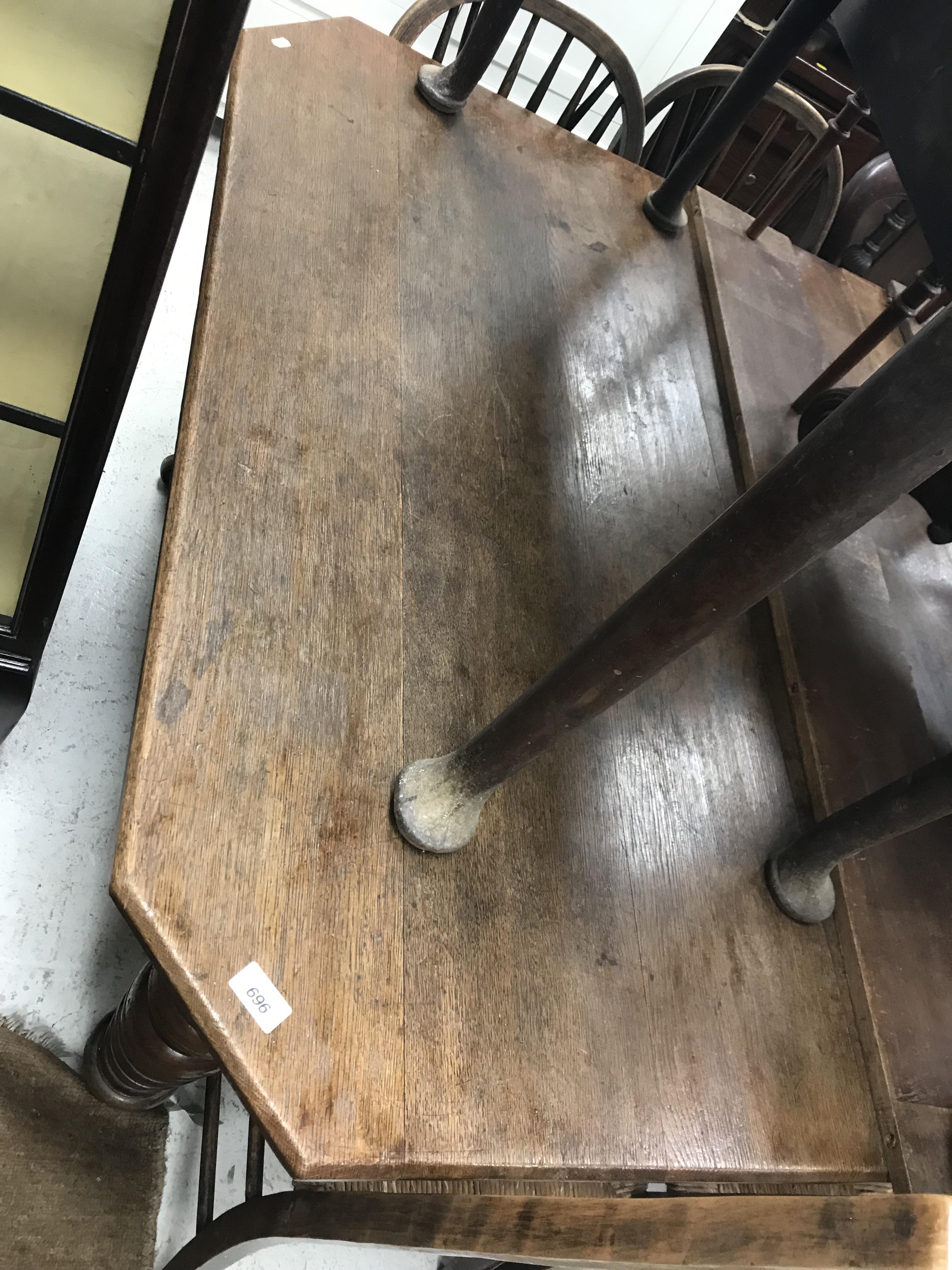 A Victorian oak extending dining table, - Image 41 of 41