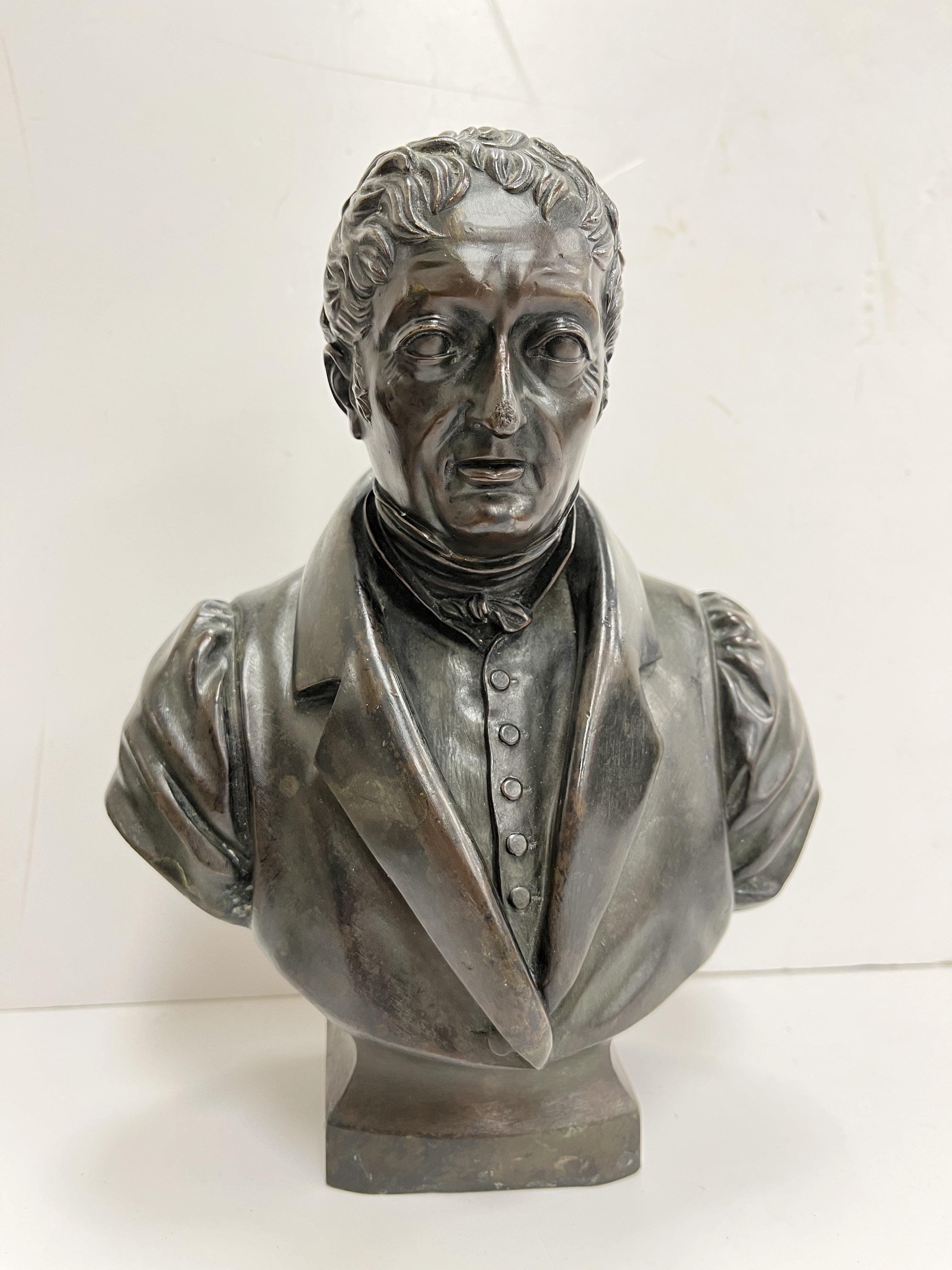 A 19th Century bronze bust of Wellington, 21.