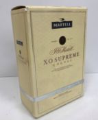 One bottle J & F Martell XO Supreme Cognac, 70cl,