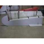 A De Havilland tail fin elevator, pale grey painted, approx 290 cm long,