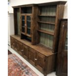 A modern oak dresser in the 18th Century style,