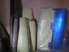 A collection of various painted and other aluminium aeronautical panelling and cowling (in the main,