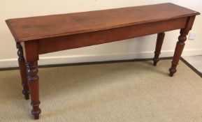 A Victorian mahogany side table, the pla