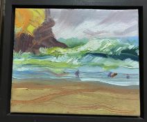 FIONA MCINTYRE "Surfing at Chapel Porth"