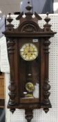 A late 19th Century walnut cased Vienna