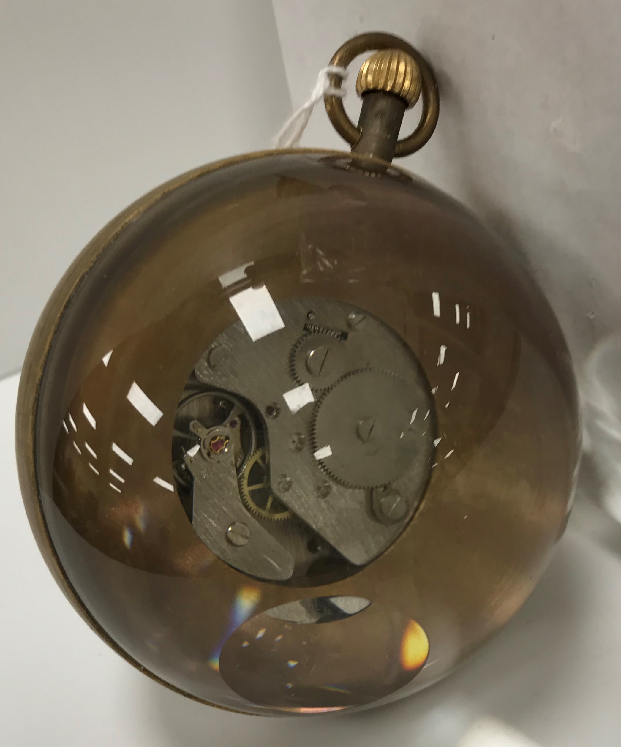 A modern glass ball style watch, the ena - Image 2 of 2