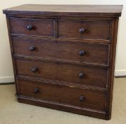 A Victorian mahogany chest of drawers, t